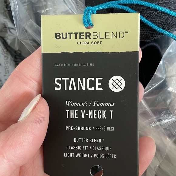 Stance butter blend v neck T - Picture 4 of 5